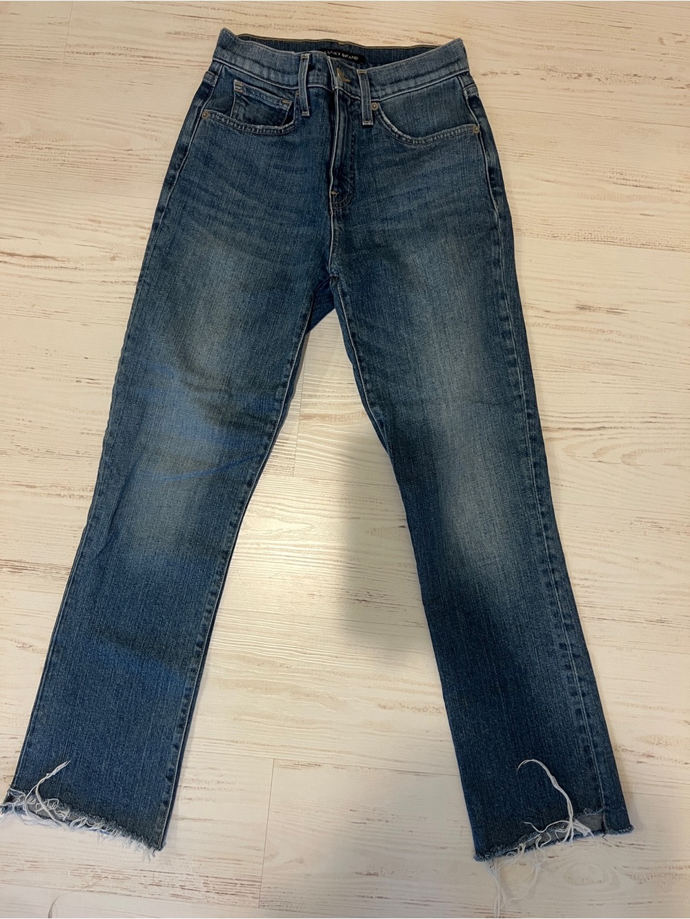 Lucky Brand High Rise Flare Crop Jeans Size 0